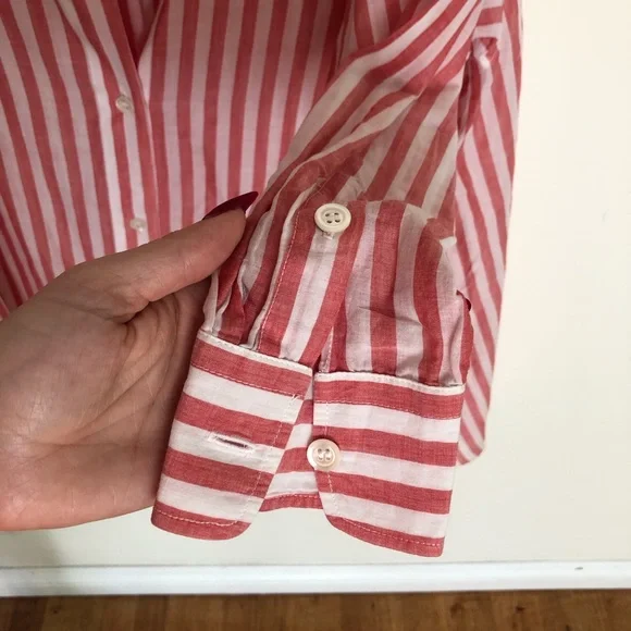 Kenzo Cotton Striped Swing Blouse - Picture 6 of 6